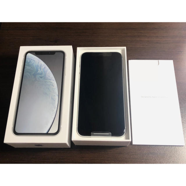 iPhone(アイフォーン)のiPhone XR 64GB white SIMフリー 即日発送 新品 スマホ/家電/カメラのスマートフォン/携帯電話(スマートフォン本体)の商品写真