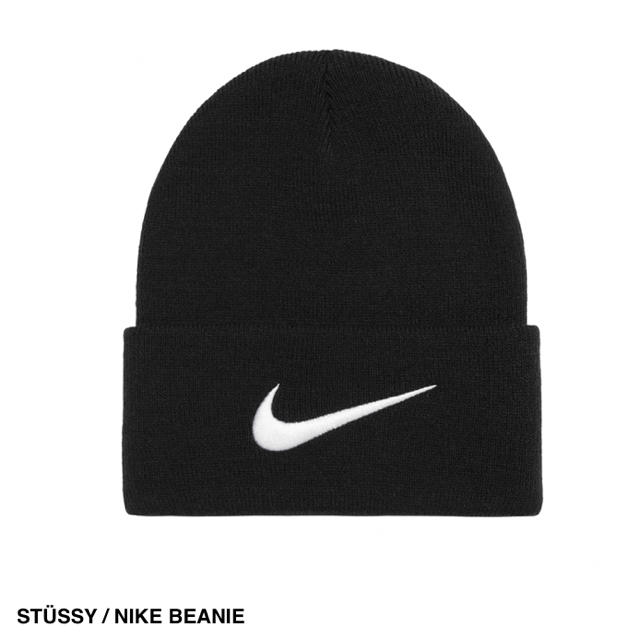 STUSSY(ステューシー)のSTÜSSY / NIKE BEANIE ビーニー 黒 コラボ ステューシー メンズの帽子(ニット帽/ビーニー)の商品写真