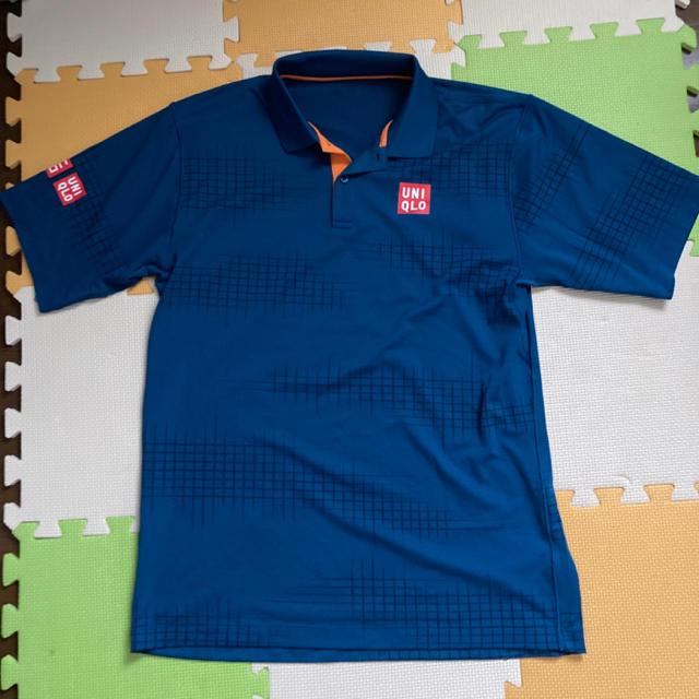 UNIQLO(ユニクロ)の錦織圭選手着用デザイン ユニクロ ポロシャツ L スポーツ/アウトドアのテニス(ウェア)の商品写真