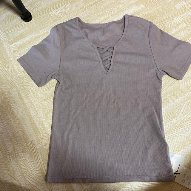 GRL(グレイル)のGRL レースアップTシャツ レディースのトップス(Tシャツ(半袖/袖なし))の商品写真