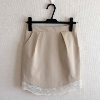 ジルスチュアート(JILLSTUART)のジルスチュアート♡裾レースのミニスカート(ミニスカート)