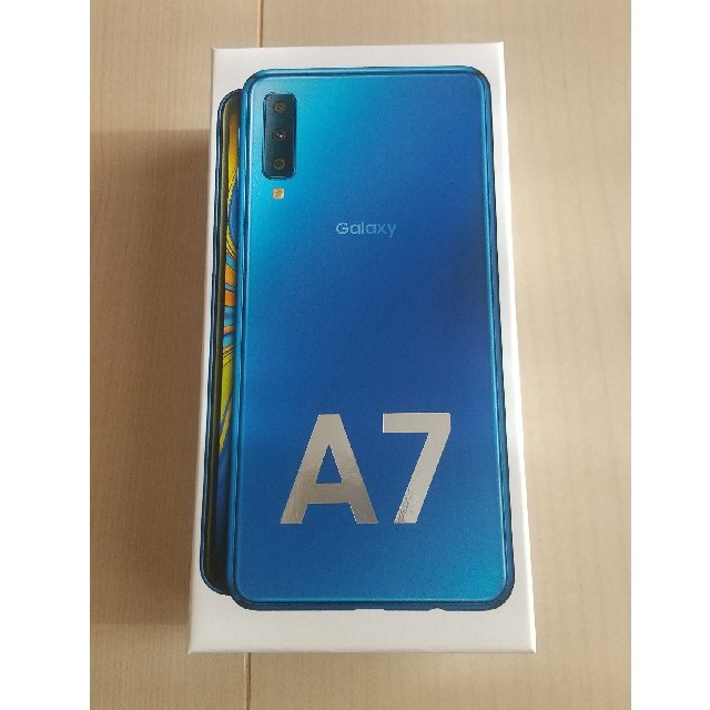 【ケース付き】Galaxy A7 ブルー