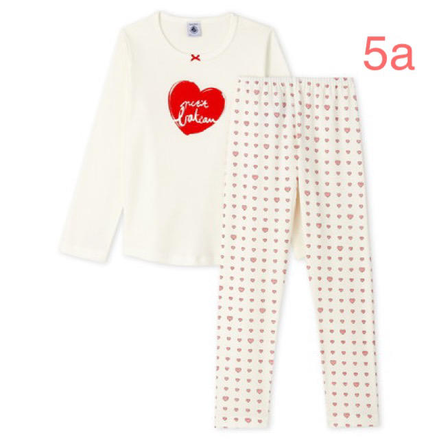 PETIT BATEAU(プチバトー)のプチバトー 20SS プリント半袖パジャマ 5a キッズ/ベビー/マタニティのキッズ服女の子用(90cm~)(パジャマ)の商品写真