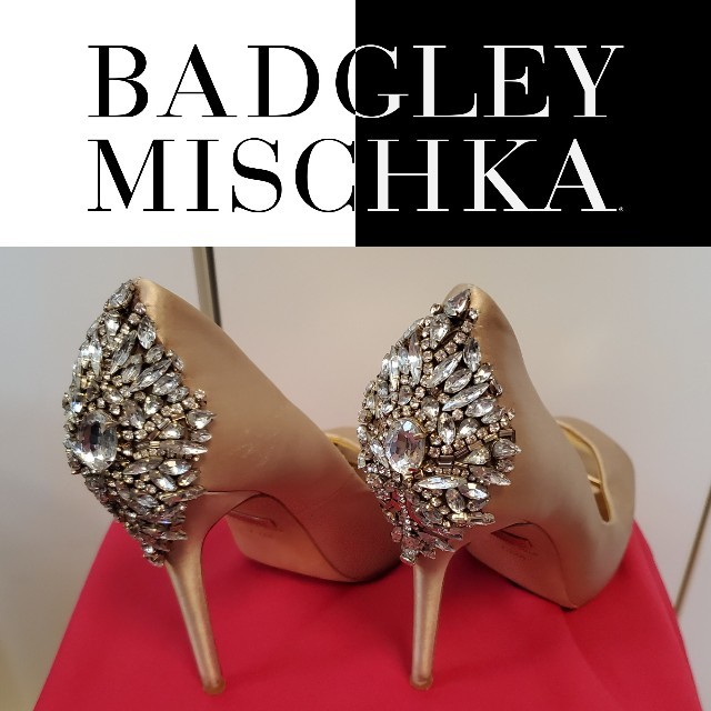 Badgley Mischka wedding バッジェリーミシュカ サテン | フリマアプリ ラクマ