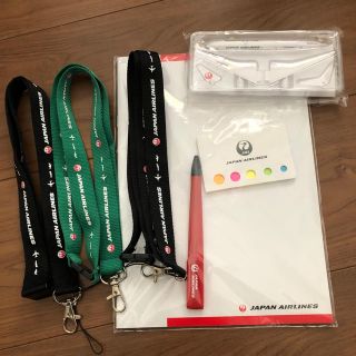 ジャル(ニホンコウクウ)(JAL(日本航空))のJAL ミニ飛行機　ストラップ　文房具　セット売り(ノベルティグッズ)