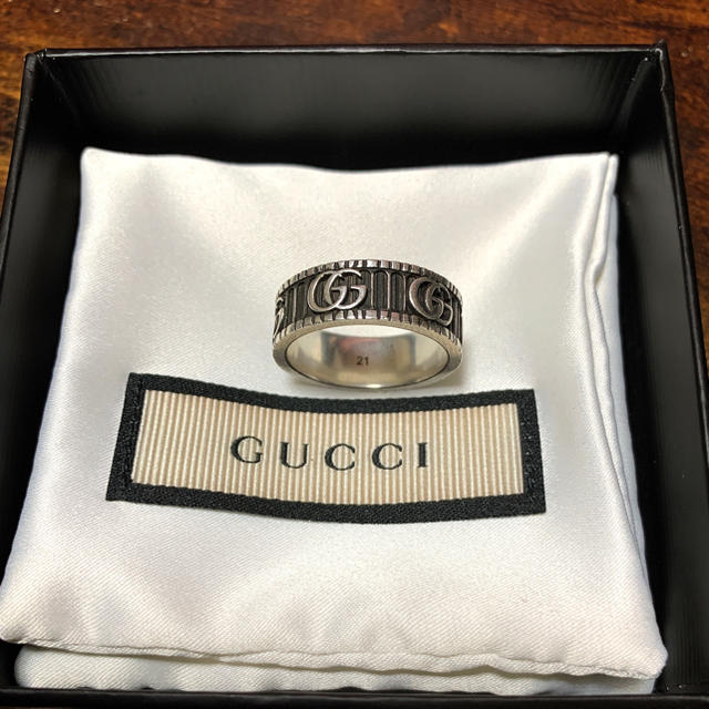 Gucci(グッチ)のgucci ダブルg シルバー　リング メンズのアクセサリー(リング(指輪))の商品写真