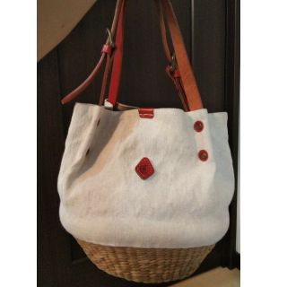 クレドラン(CLEDRAN)のかごバック👜CLEDRAN👜オフホワイト(かごバッグ/ストローバッグ)