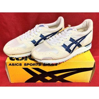 アシックス(asics)の★90s!希少レア!アシックス TJG448 0151 アコマック 白/紺 ⑧★(スニーカー)