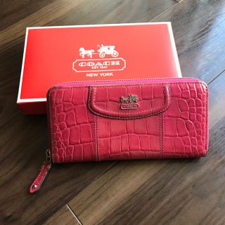 コーチ(COACH)のコーチ　 COACH 　長財布　ピンク　箱付き(財布)