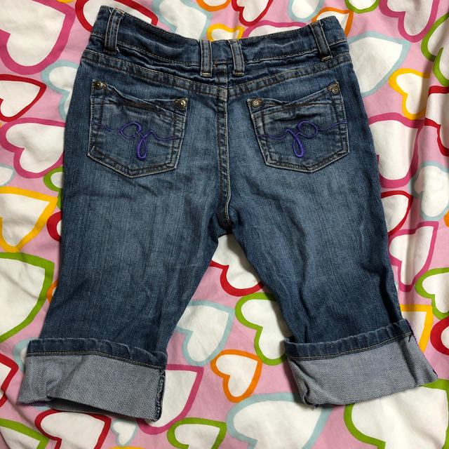 GUESS(ゲス)のGUESS デニム ハーフパンツ 120 キッズ/ベビー/マタニティのキッズ服女の子用(90cm~)(パンツ/スパッツ)の商品写真