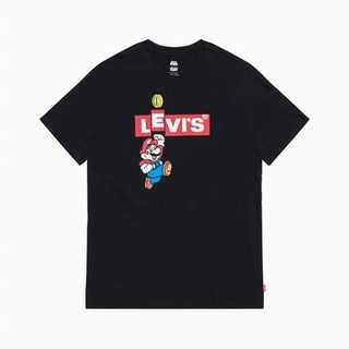 リーバイス(Levi's)のリーバイス スーパーマリオ Ｔシャツ ブラック(Tシャツ/カットソー(半袖/袖なし))