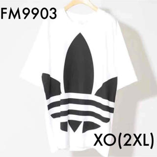 アディダス(adidas)のアディダス ビッグトレファイルTシャツ FM9903 ホワイト XO(2XL)(Tシャツ/カットソー(半袖/袖なし))