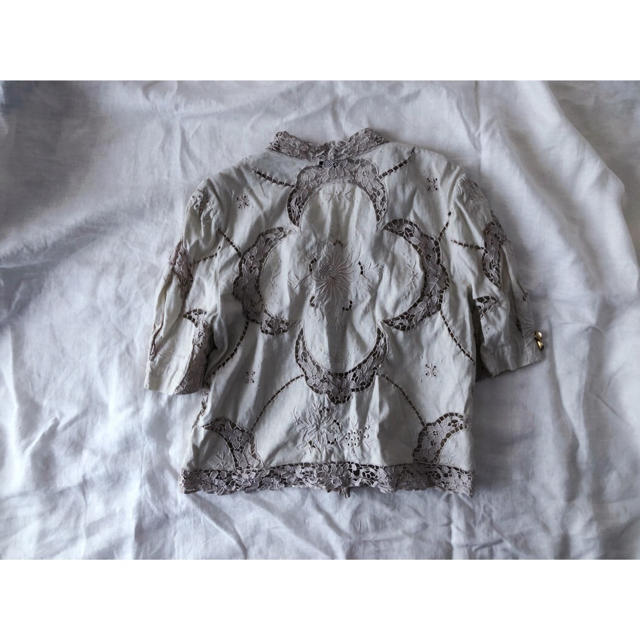 アイレットレース　カーディガン レディースのトップス(シャツ/ブラウス(半袖/袖なし))の商品写真