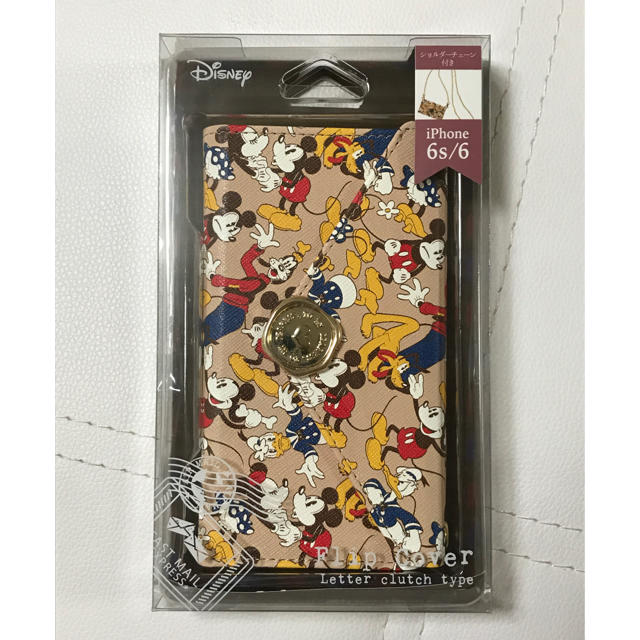 Disney(ディズニー)のiphone6 6S 手帳型ケース ショルダーチェーン付き スマホ/家電/カメラのスマホアクセサリー(iPhoneケース)の商品写真