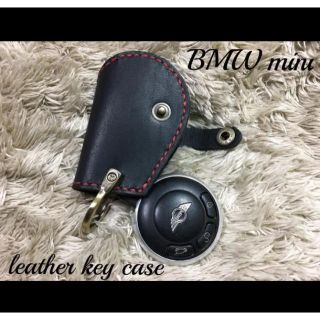 BMW mini Key case premium BLACK&RED ❶(キーケース)