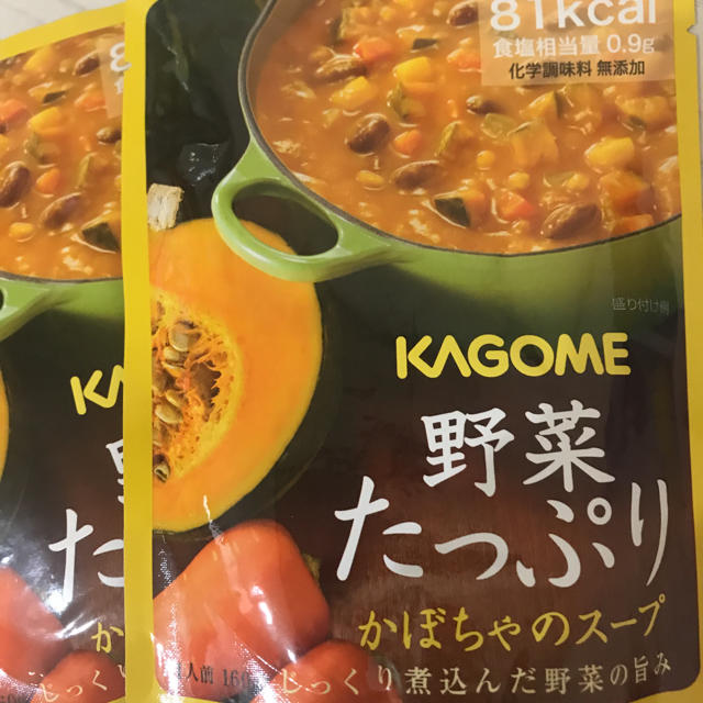 KAGOME(カゴメ)のカゴメ　スープ　非常食　ダイエット　四種類　まとめ売り コスメ/美容のダイエット(ダイエット食品)の商品写真