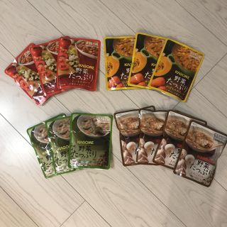 カゴメ(KAGOME)のカゴメ　スープ　非常食　ダイエット　四種類　まとめ売り(ダイエット食品)