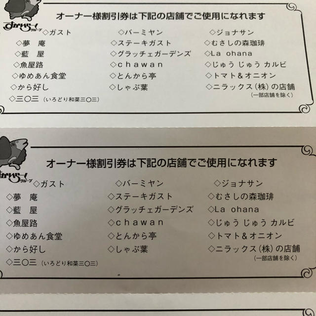 すかいらーく(スカイラーク)のすかいらーく　25%割引き券　3枚セット チケットの優待券/割引券(レストラン/食事券)の商品写真