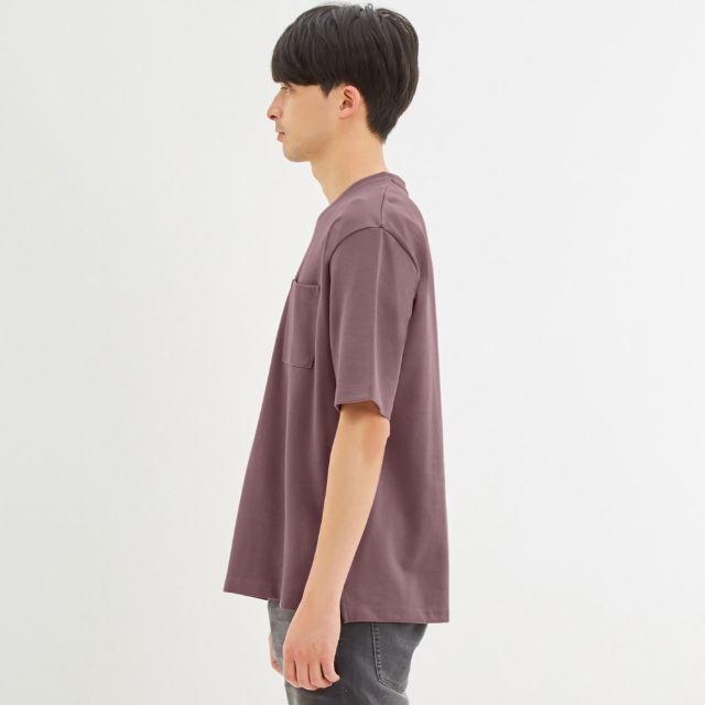 GU(ジーユー)のくん様専用（GU）ポンチクルーネックT(5分袖) メンズのトップス(Tシャツ/カットソー(半袖/袖なし))の商品写真