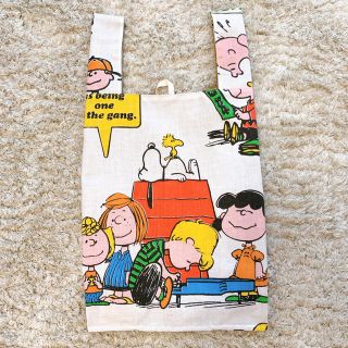 スヌーピー(SNOOPY)のスヌーピー  エコバッグ　撥水加工　シーツ(エコバッグ)