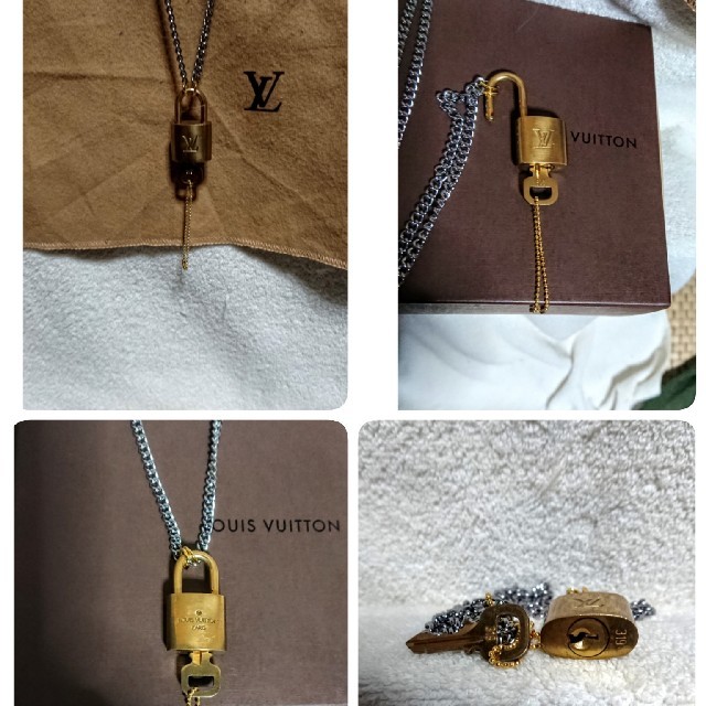 LOUIS VUITTON(ルイヴィトン)のルイヴィトン ゴールド カデナ南京錠、鍵付き、 メンズのアクセサリー(ネックレス)の商品写真