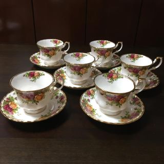 ロイヤルアルバート(ROYAL ALBERT)のロイヤルアルバート　コーヒーカップ&ソーサー　6客(グラス/カップ)