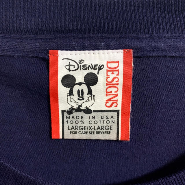 Disney(ディズニー)のUSA製　ディズニー　90s  ミッキー  ロゴ　Tシャツ　ビンテージ メンズのトップス(Tシャツ/カットソー(半袖/袖なし))の商品写真