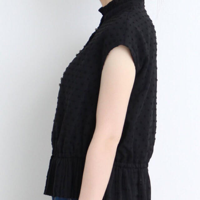 Dot&Stripes CHILDWOMAN - シフォンドビー スタンドプリーツブラウスの