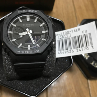 ジーショック(G-SHOCK)のGA2100 ブラック/ホワイト 新品・未使用(腕時計(デジタル))
