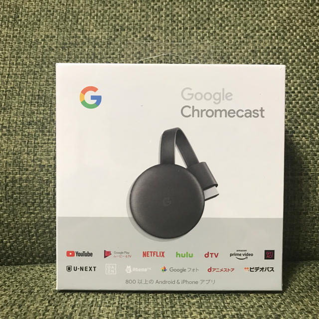 Google Chromecast チャコール スマホ/家電/カメラのテレビ/映像機器(映像用ケーブル)の商品写真