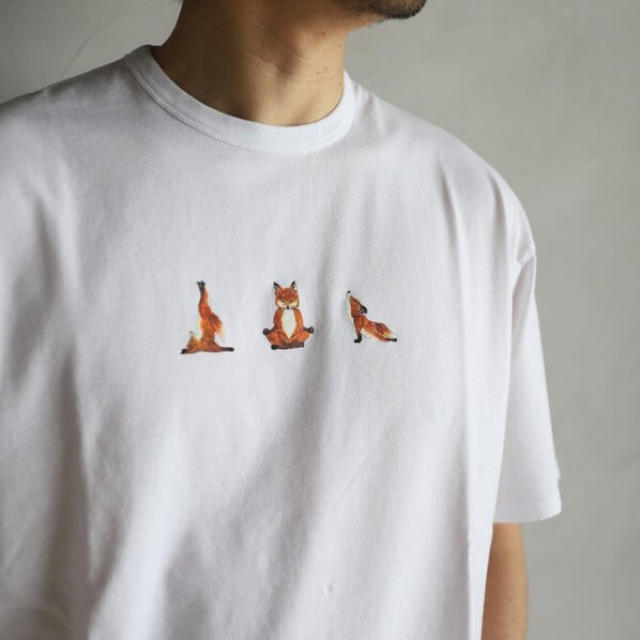 MAISON KITSUNE'(メゾンキツネ)のメゾンキツネ Tシャツ／ホワイト レディースのトップス(Tシャツ(半袖/袖なし))の商品写真