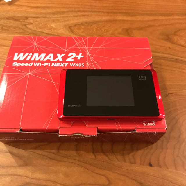 NEC(エヌイーシー)のWiMAX2+  wx05ソニックレッド スマホ/家電/カメラのPC/タブレット(PC周辺機器)の商品写真