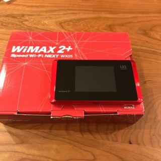 エヌイーシー(NEC)のWiMAX2+  wx05ソニックレッド(PC周辺機器)