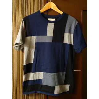 ステュディオス(STUDIOUS)のSTUDIOUS ステュディオス インターシャブロッキングニットT 半袖(Tシャツ/カットソー(半袖/袖なし))