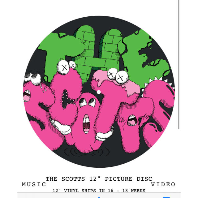 CACTUS(カクタス)のTravis KAWS The Scotts picture disk その他のその他(その他)の商品写真