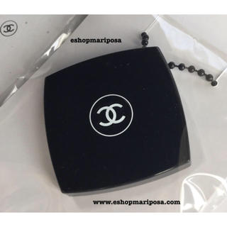 シャネル(CHANEL)のシャネルミニミラーチャーム  黒 携帯に便利 キーホルダー、バッグチャームに(バッグチャーム)