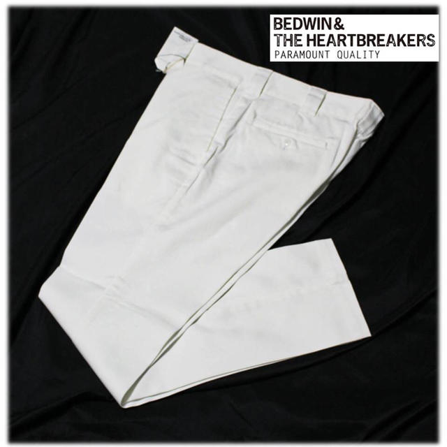 BEDWIN(ベドウィン)の 《ベドウィン＆ザ ハートブレイカーズ》新品 ストレートパンツ 白 (W85)  メンズのパンツ(スラックス)の商品写真