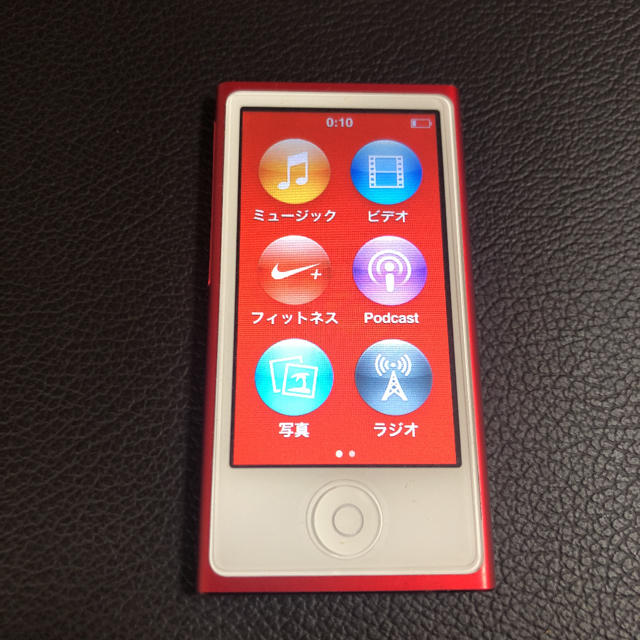 iPod nano 7世代 レッド 本体、箱、ケース