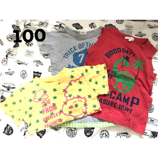 JUNK STORE(ジャンクストアー)の100センチTシャツセット⭐︎ キッズ/ベビー/マタニティのキッズ服男の子用(90cm~)(Tシャツ/カットソー)の商品写真