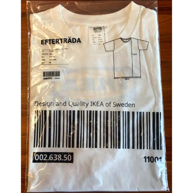 IKEA(イケア)の【新品未使用】 IKEA イケア エフテルトレーダ ロゴTシャツ Lサイズ メンズのトップス(Tシャツ/カットソー(半袖/袖なし))の商品写真