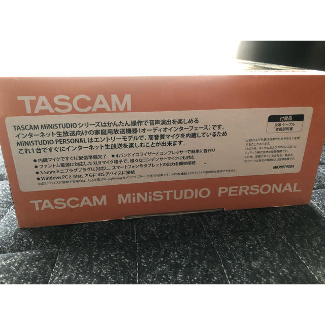 TASCOM MiNiSTUDIO PERSONAL US-32W  楽器のDTM/DAW(オーディオインターフェイス)の商品写真