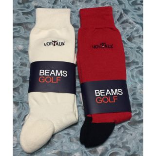 ビームス(BEAMS)のBEAMS GOLF MONTAUK レディース  ソックス  2足 (ウエア)