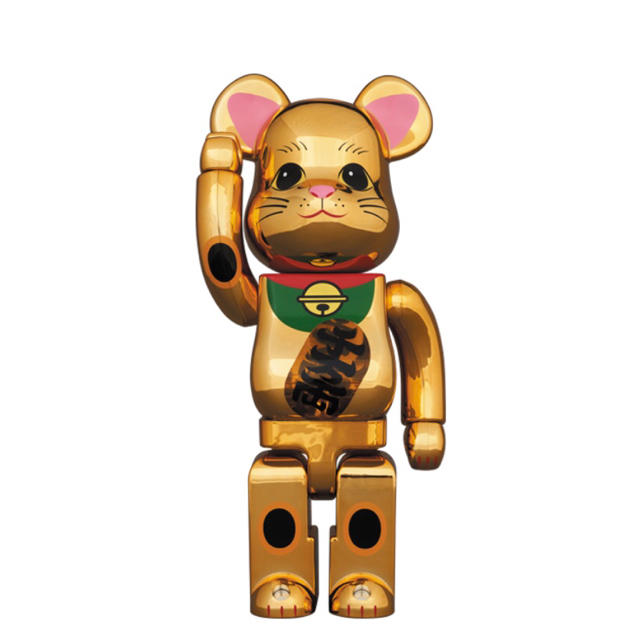 BE@RBRICK 招き猫 金メッキ 発光 400％その他