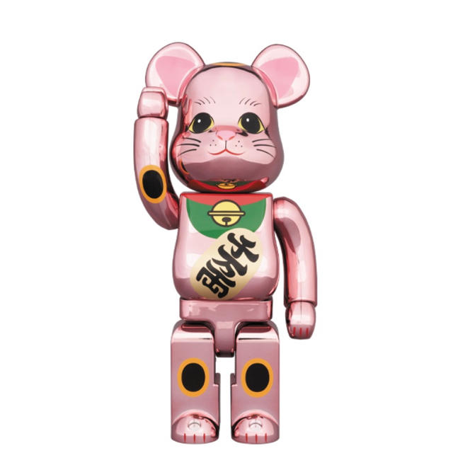 MEDICOM TOY(メディコムトイ)のBE@RBRICK 招き猫 桃金メッキ 400％ エンタメ/ホビーのフィギュア(その他)の商品写真