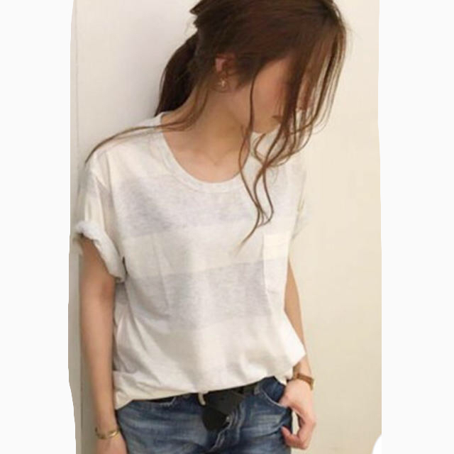 Ungrid(アングリッド)のungrid❤︎ボーダーtee レディースのトップス(Tシャツ(半袖/袖なし))の商品写真