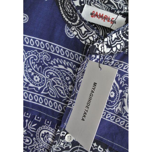 COMOLI(コモリ)の新品未使用 MIYAGI HIDETAKA　バンダナ　シャツ ノーカラー　 メンズのトップス(シャツ)の商品写真