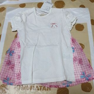 クーラクール(coeur a coeur)の新品　クーラクール　シフォンチュニック　90(Tシャツ/カットソー)