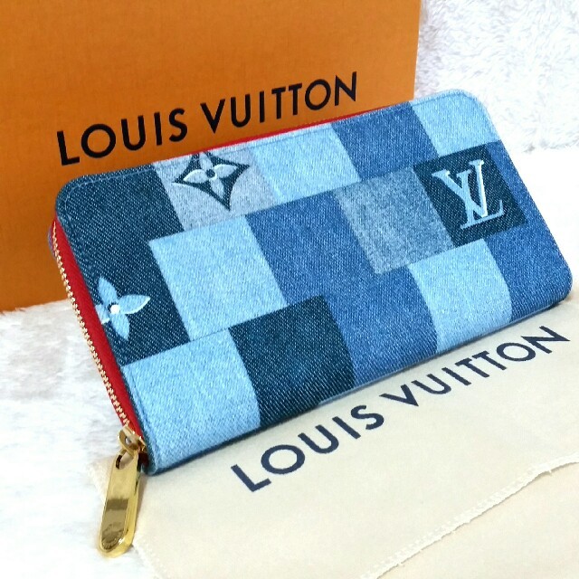 希少　ルイヴィトン　長財布　ジッピーオーガナイザー　ダミエ・コバルト　LV