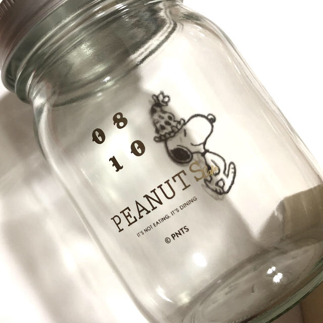 PEANUTS(ピーナッツ)のピーナッツカフェ　グラスジャー　スヌーピー インテリア/住まい/日用品のキッチン/食器(グラス/カップ)の商品写真