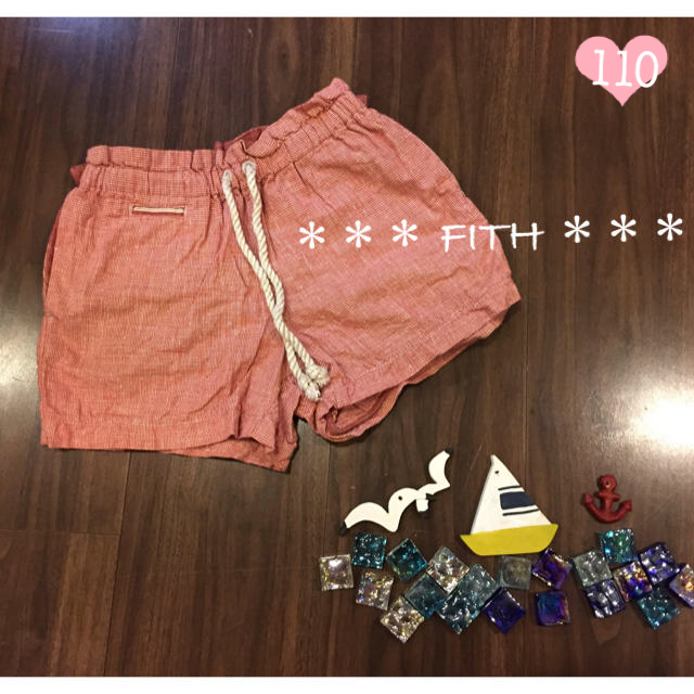 FITH(フィス)の★ 使用数回美品 ★ FITH フィス ショートパンツ 110 ★ DD  キッズ/ベビー/マタニティのキッズ服女の子用(90cm~)(パンツ/スパッツ)の商品写真